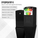 color tree Handheld LED EMF Magnetic Field Ghost Hunting Detector Electromagnetic Paranormal Equipment Tester 50Hz-20,000Hz Black (LED EMF)
