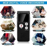 5 Pcs Ghost Hunting Kit Includes Digital Voice Recorders with 4 LED Cat Balls Motion Activated Cat Ball Toy Voice Activated Recorder with Playback for Pet Cat Dog Animals (8 GB,Classic Style)