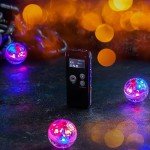 5 Pcs Ghost Hunting Kit Includes Digital Voice Recorders with 4 LED Cat Balls Motion Activated Cat Ball Toy Voice Activated Recorder with Playback for Pet Cat Dog Animals (8 GB,Classic Style)