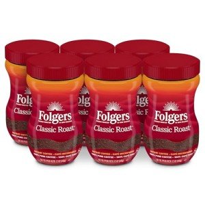 Folgers Classic Roast Instant Coffee - 6 Pack
