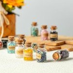 12-Piece Chakra Healing Crystal Bottle Set
