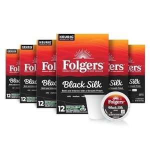 Folgers Classic K-Cup Pack, 12 Count (Pack of 6)