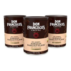 Hawaiian Hazelnut Ground Coffee - 12oz Canister 3-Pack
