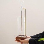 Wooden Incense Holder with Glass Ash Catcher