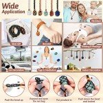 Chakra Crystal Necklace Holders and Healing Stones Set