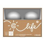 GE C by GE Smart LED Bulb 2-Pack, Alexa Compatible