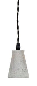 Kikkerland Concrete Cone Pendant Light