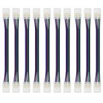 10 PCS Solderless RGB LED Strip Connectors 4Pin
