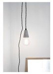 Kikkerland Concrete Cone Pendant Light