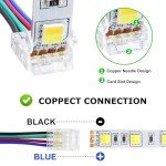 10 PCS Solderless RGB LED Strip Connectors 4Pin