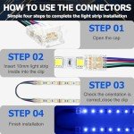 10 PCS Solderless RGB LED Strip Connectors 4Pin