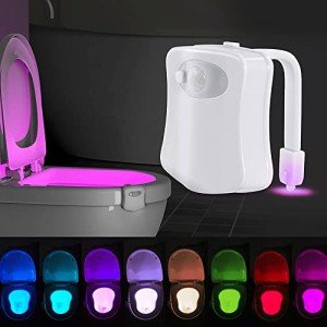 Motion Activated Toilet LED Night Light - 8 Colors