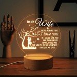 Personalized Engraved Night Light for Wife