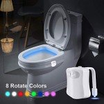 Motion Activated Toilet LED Night Light - 8 Colors
