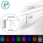 Motion Activated Toilet LED Night Light - 8 Colors