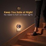 Romantic LED Night Light with Rose Design - 2 Pack