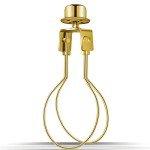 Gold Clip-On Lampshade Adapter with Levellers