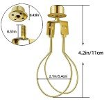 Gold Clip-On Lampshade Adapter with Levellers