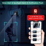 Wireless Outdoor Security Camera with AI Motion Detection
