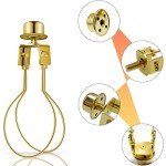 Gold Clip-On Lampshade Adapter with Levellers