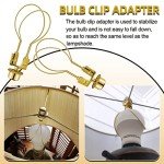 Gold Clip-On Lampshade Adapter with Levellers