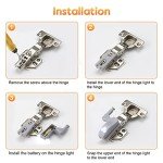 Zerone LED Cabinet Hinge Light with Sensor