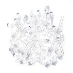 100 pcs 5mm White LED Diode Lights