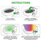 Color Changing Motion Sensor Toilet Night Light