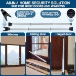 Rerishom Heavy-Duty Door Security Bar, 2 Pack
