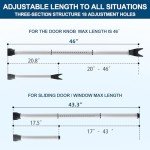 Rerishom Heavy-Duty Door Security Bar, 2 Pack