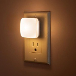 2 Pack LED Wall Night Lights with Light Sensor