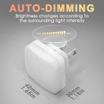 2 Pack LED Wall Night Lights with Light Sensor