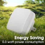 2 Pack LED Wall Night Lights with Light Sensor