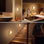 2 Pack LED Wall Night Lights with Light Sensor