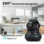 Litokam 2K Indoor 360° Security Camera with App