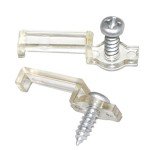 LED Strip Light Mounting Bracket Clips - 100 Pack