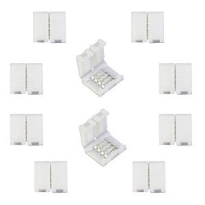 LitaElek 10pcs Solderless RGB LED Strip Connectors