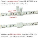 LitaElek 10pcs Solderless RGB LED Strip Connectors