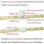 LitaElek 10pcs Solderless RGB LED Strip Connectors