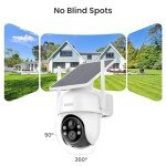 AOSU 4-Cam Solar Security Camera System