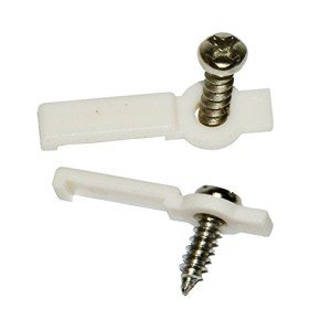 Strip Light Mounting Brackets with Screws – 100 Pack