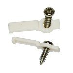 Strip Light Mounting Brackets with Screws – 100 Pack