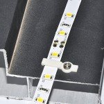 Strip Light Mounting Brackets with Screws – 100 Pack
