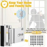 2 Pack Metal Home Security Door Locks