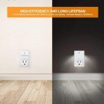 Mini LED Night Light with Dusk-to-Dawn Sensor - 2 Pack