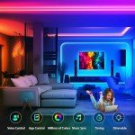 FONEWE 16.4FT RGB WiFi LED Strip Lights