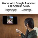 Google Nest Doorbell (Wired, 2nd Gen) - Wired Video Doorbell Camera - Doorbell Security Camera - Snow