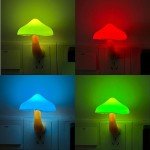 Mushroom Night Light with Auto Sensor and RGB