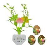 Color Changing Mushroom LED Night Light - Plug-in