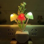 Color Changing Mushroom LED Night Light - Plug-in